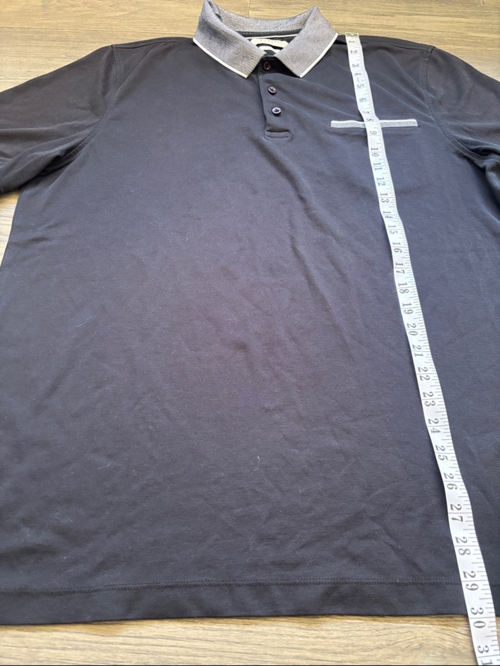 Bugatti | Black Polo with Contrast Gray Trim Non Iron XXL - Picture 9 of 12